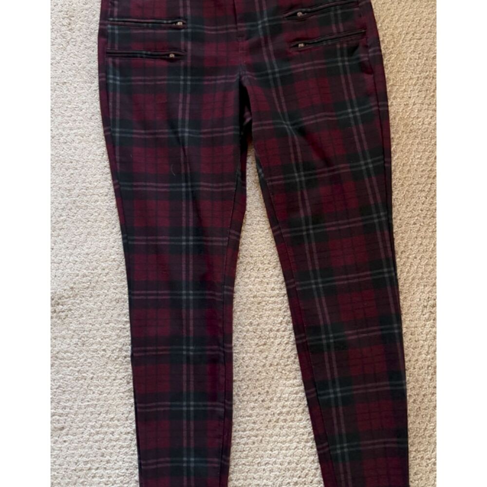 BlankNyc Grunge Preppy Equestrian Edgie Indy Retro Punk Holiday Plaid Trousers